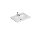 Klassisesta tyylistä inspiroitunut pieni kylpyhuone, jossa on oliivinvihreä turhamaisuusyksikkö ja yläkaappi, kaunis neliönmuotoinen peili, kalanruotolattia ja tapetti antavat ylellisen ja hienostuneen ilmeen.