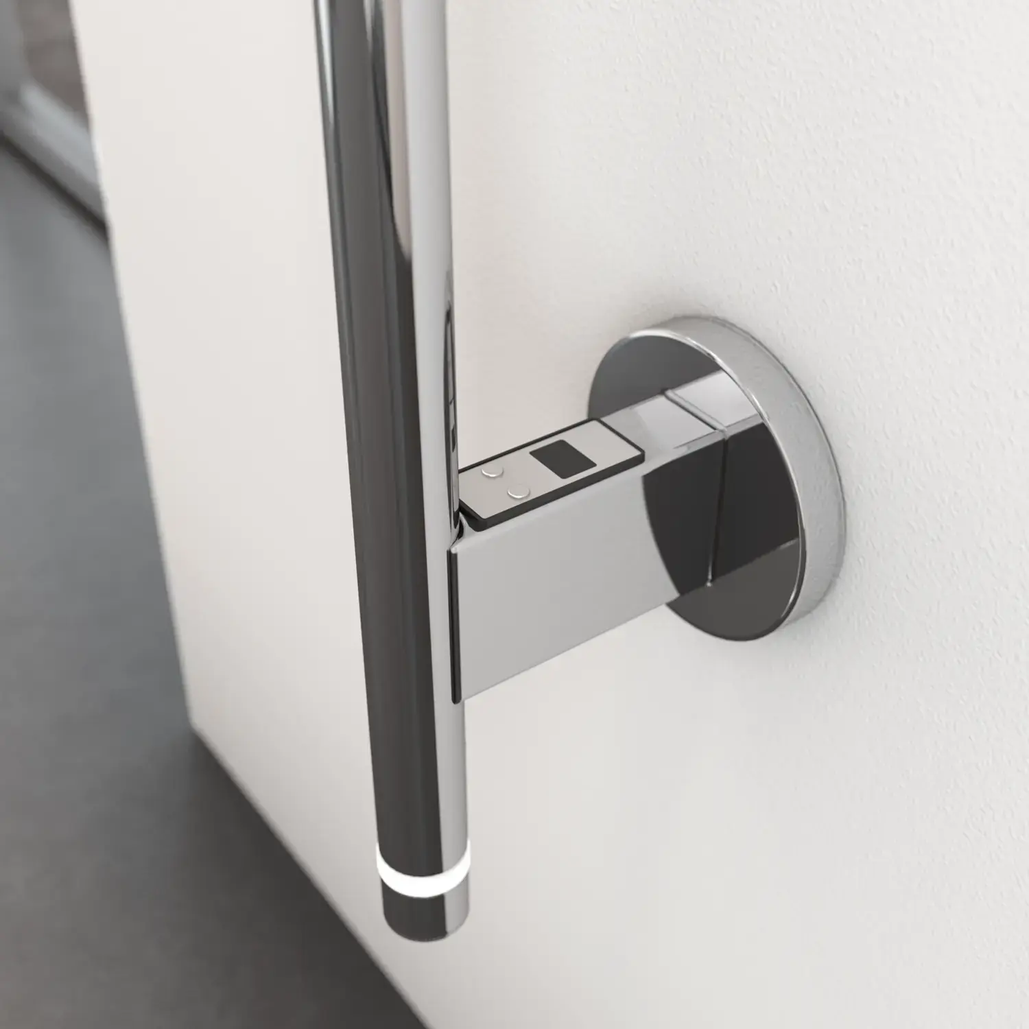 Kylpyhuoneen inspiraatio sähköisellä pyyhekuivaimella, joka jättää pyyhkeet ihanan lämpimiksi ja tekee kylpyhuonekokemuksesta ylellisen.